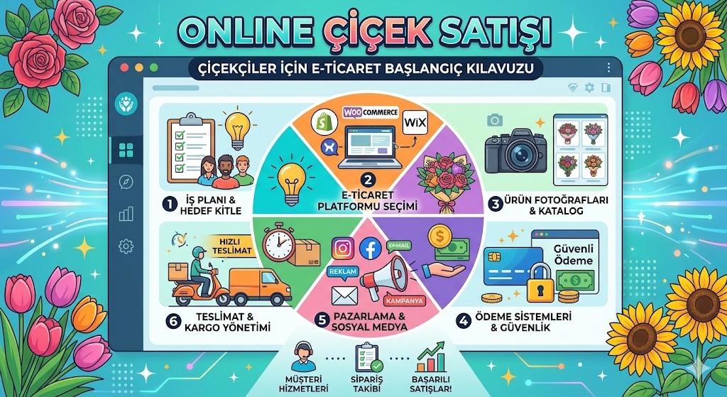 Online Cicek Satisi: Cicekciler Icin E-Ticaret Baslangic Kilavuzu