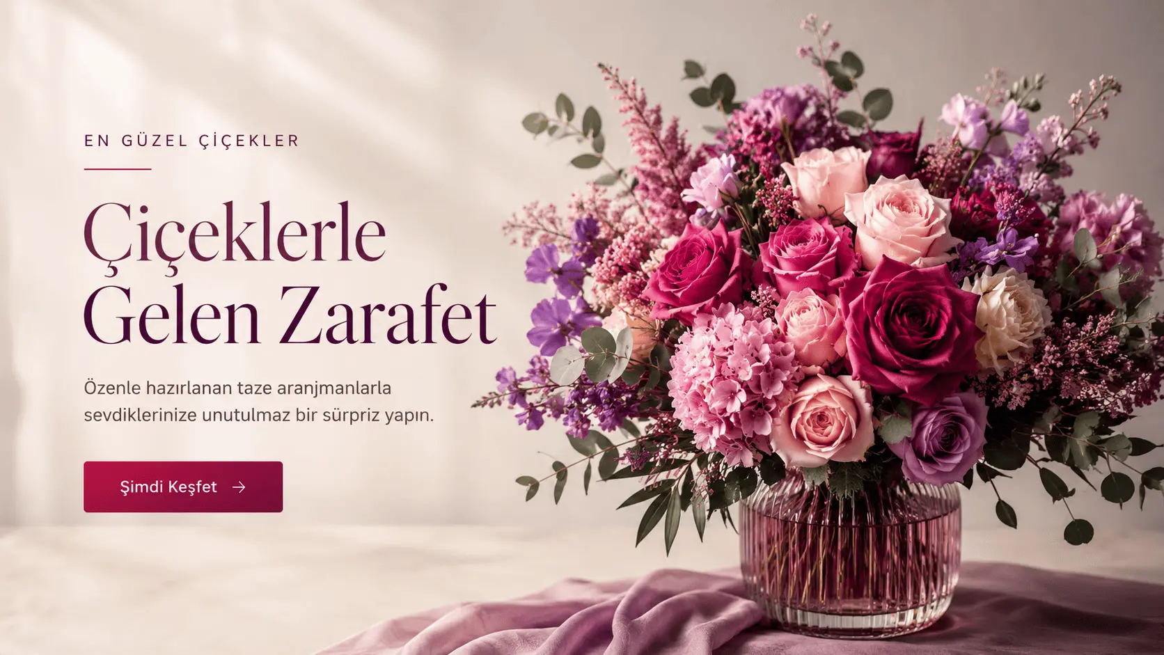 Çiçek Panel Flower Tema